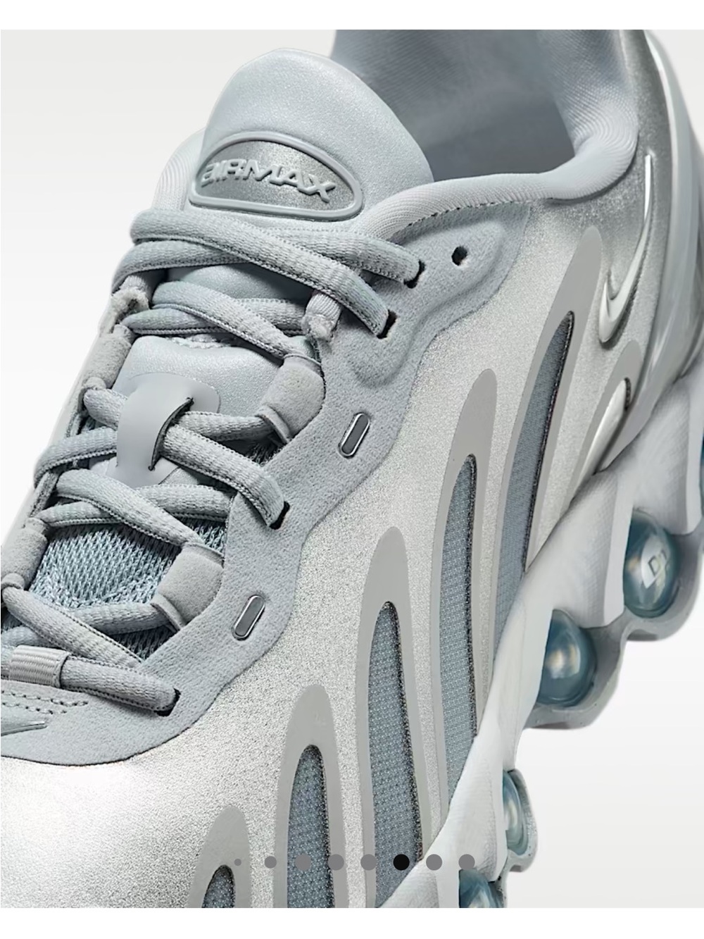 Nike Women’s Air Max DN8 Silver/Gray Lightweight Running Sneakers - Picture 6 of 8